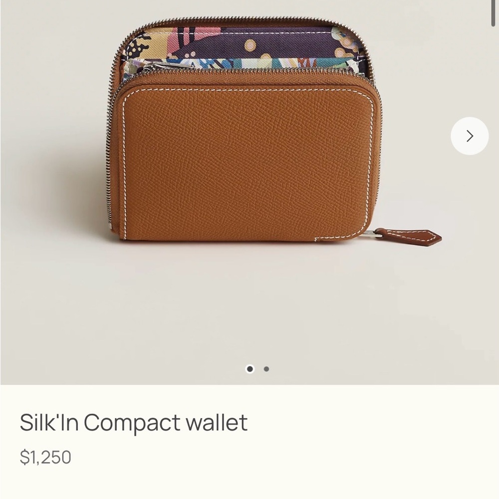 Brown Leather Compact Wallet